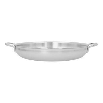 32 cm 18/10 Stainless Steel Frying pan with 2 handles silver,,large 1