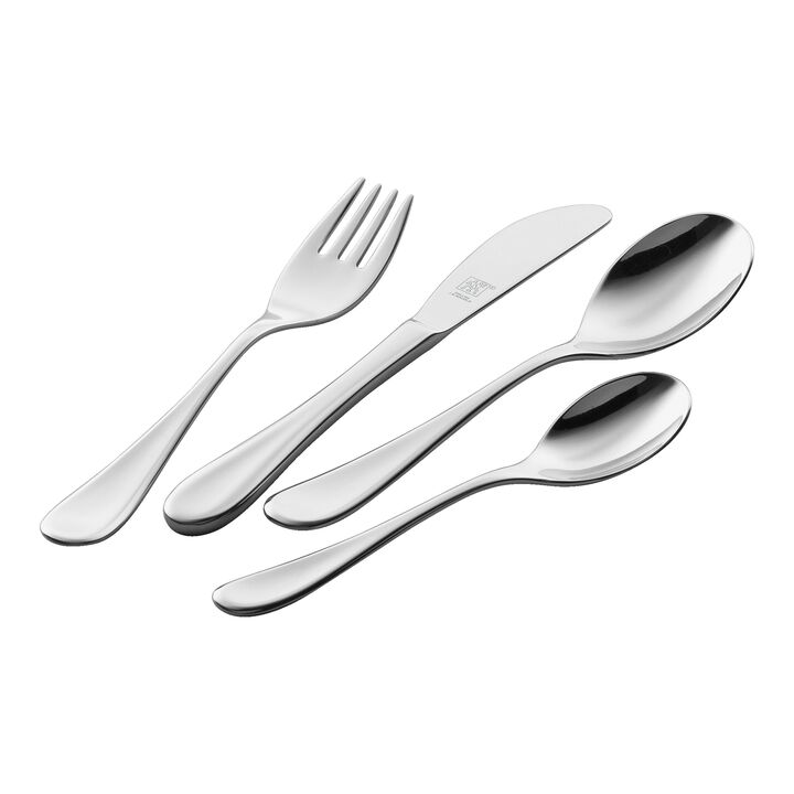 Filou, 4-pcs polished Children's cutlery set, large 1