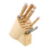 BIRCHWOOD 5000MCD, 7 Piece, Knife block set, brown, small 2