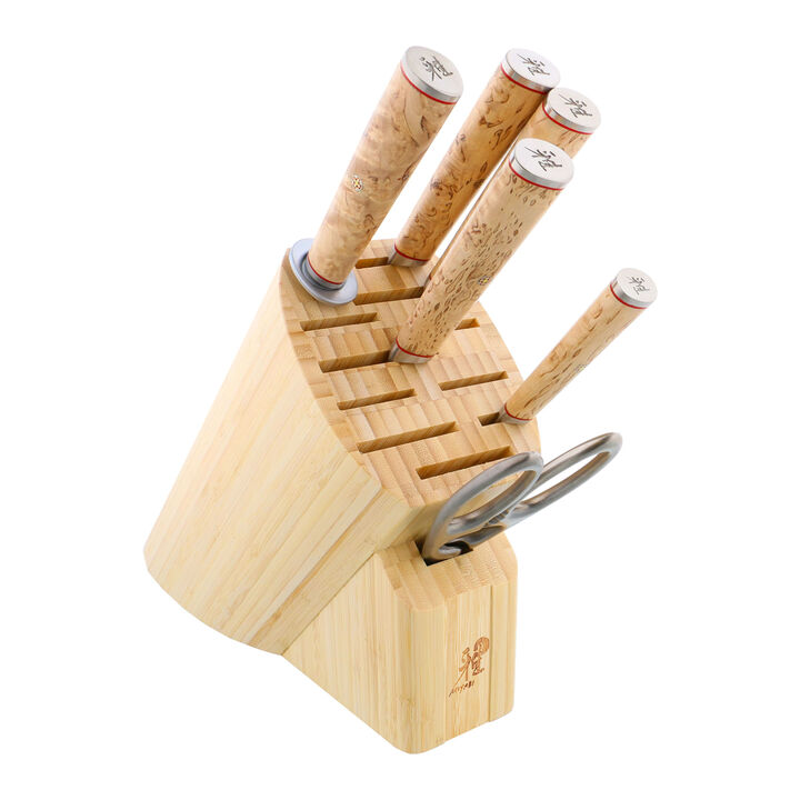 Birchwood SG2, 7-pc, Knife block set, brown, large 2