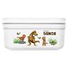 Dinos, S DINOS Vacuum Lunch Box, plastic, white-grey, small 3