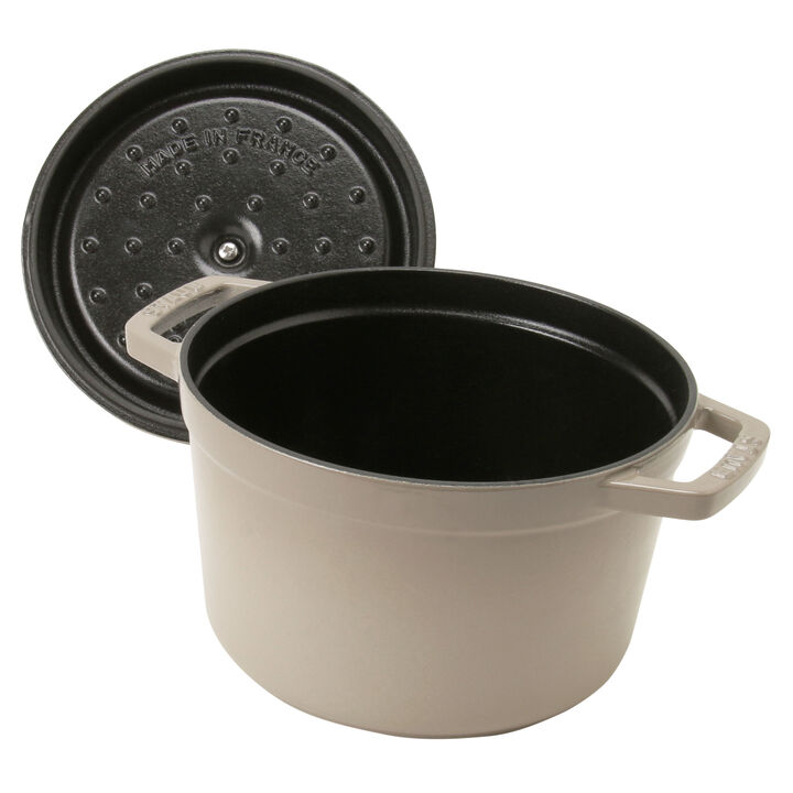 グランドココット, グランドココット 20 cm, ラウンド, リネン, 鋳鉄, large 2