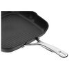 Alba, 28 cm / 11 inch aluminum square Grill pan, black, small 3
