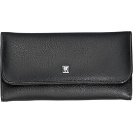 5-pc, Leather Snap Fastener Case, Black Matte