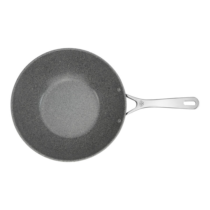 Salina, Wok, 30 cm, alluminio, Rivestimento antiaderente con base dura al Titanio senza Pfas, large 3
