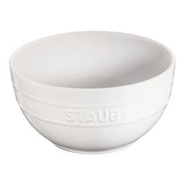 17 cm round Ceramic Bowl pure-white