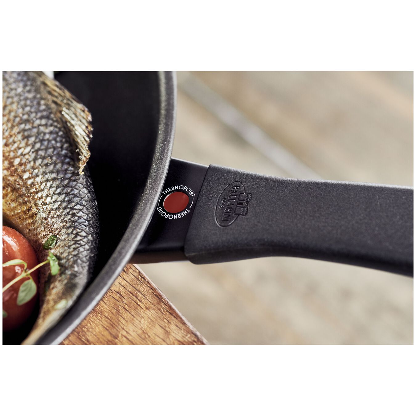 Bratpfanne 20 cm, Aluminium, Schwarz,,large 3