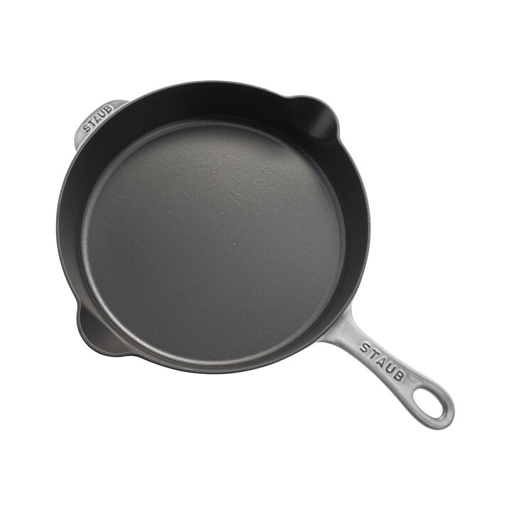 Cast Iron, 11-inch, Traditional Deep Skillet, Graphite Grey, large 3