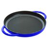 Cast Iron - Grill Pans, 10-inch, Round Double Handle Pure Grill, Dark Blue, small 2