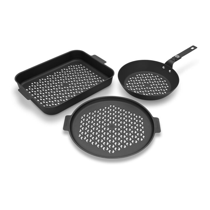 BBQ+, Perforated Carbon steel Outdoor Cookware Set, large 1