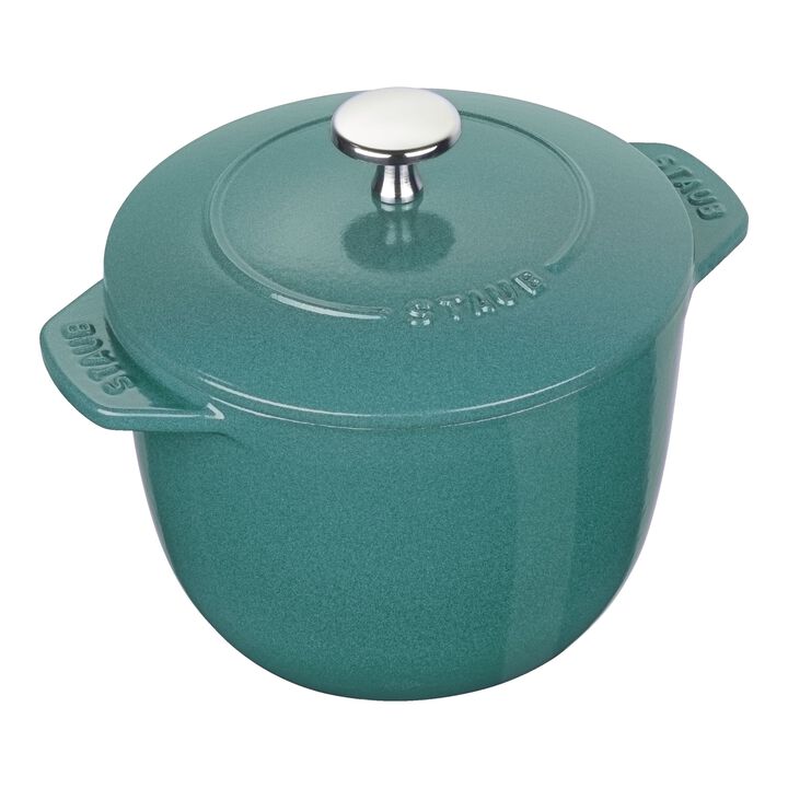 鋳物ホーロー鍋, ラ・ココット de GOHAN 16 cm, ラウンド, ミント, 鋳鉄, large 1