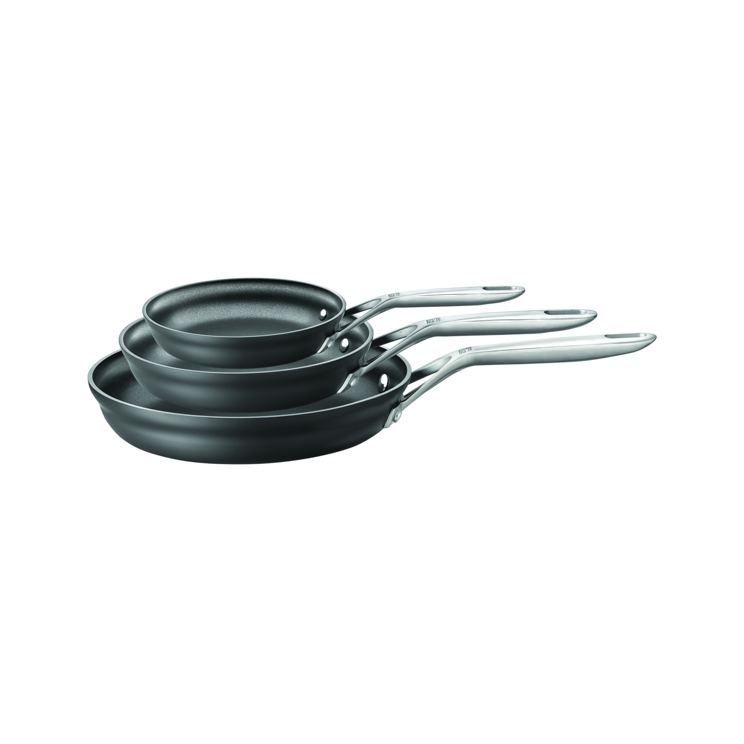 SQ Una Non Stick Frying Pan Saucepan Pot Frypan Cooking Kitchenware Black 30cm 