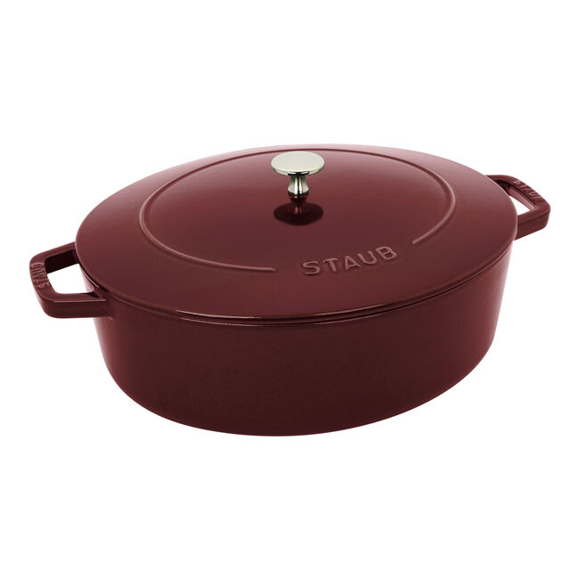 6.25 qt, Wide Oval Dutch Oven , grenadine