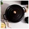 La Cocotte, Cocotte 30 cm, Rond(e), Noir mat, Fonte, small 5