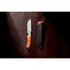 Outdoor, 3.5-inch, Hunting Knife With Leather Sheath, Orange G10, small 4