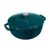 3.6 l cast iron round French oven, la-mer,,large