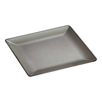 Servis Tabağı | döküm demir | 24 cm x 24 cm | Grafit Gri,,large 1
