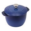鋳物ホーロー鍋, ラ・ココット de GOHAN 16 cm, ラウンド, ロイヤルブルー, 鋳鉄, small 1