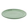15 cm ceramic round Plate flat, sage,,large