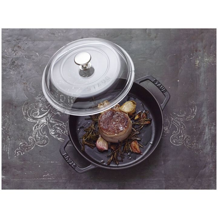 Cast Iron - Accessories, 8-inch Glass Domed Lid, large 2