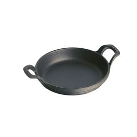 Staub Cast Iron - Minis, 4.5-inch, round, Mini Gratin Baking Dish, black matte