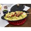 12.25 inch, oval, Covered Fish Pan, black matte,,large