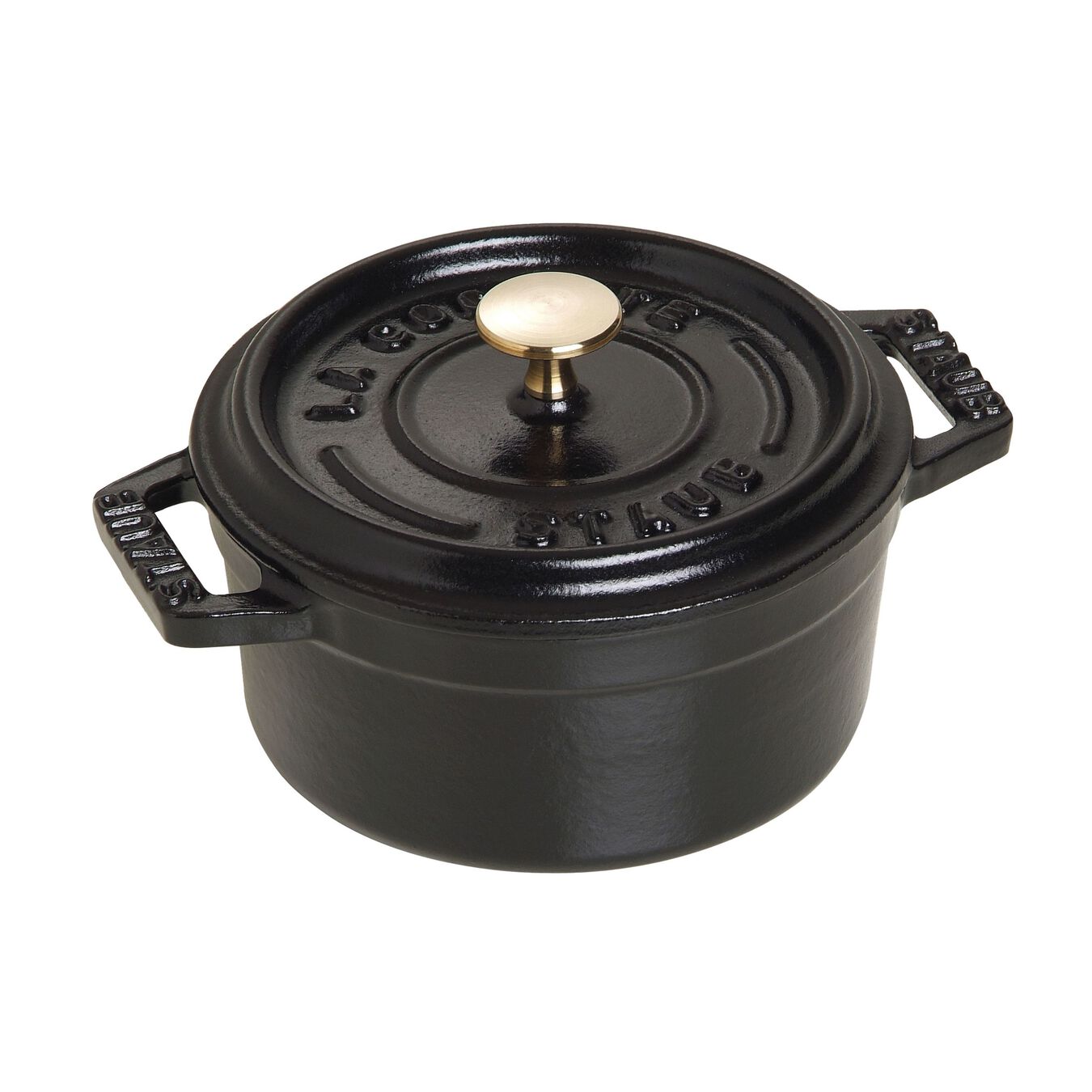 250 ml cast iron round Mini cocotte, black,,large 1