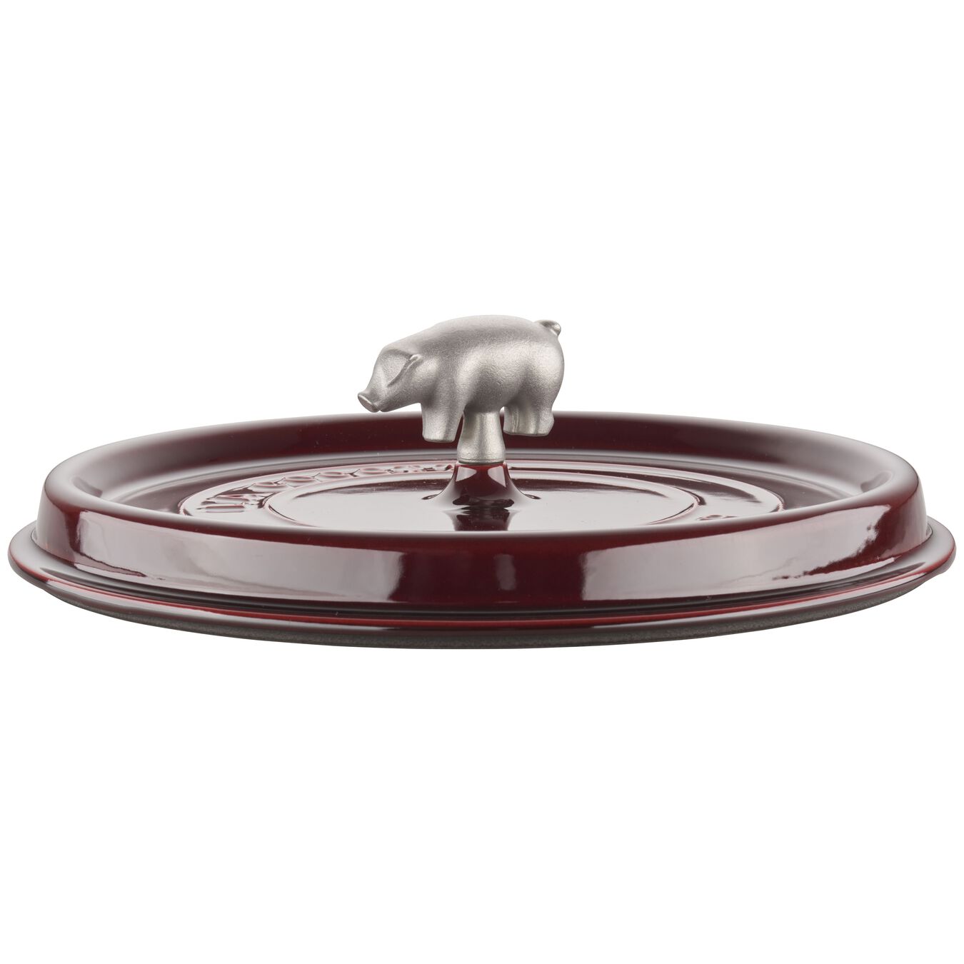 5.7 l cast iron pig Cocotte, grenadine-red - Visual Imperfections,,large 6