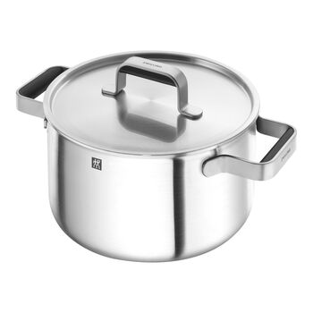 Tencere ve Tava Seti, 5-parça, 18/10 Paslanmaz Çelik,,large 6