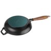 Cast Iron, 9.5-inch, Frying pan, black matte, small 2