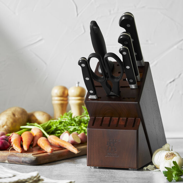 Professional S, 7-pc, Knife block set, walnut, large 2