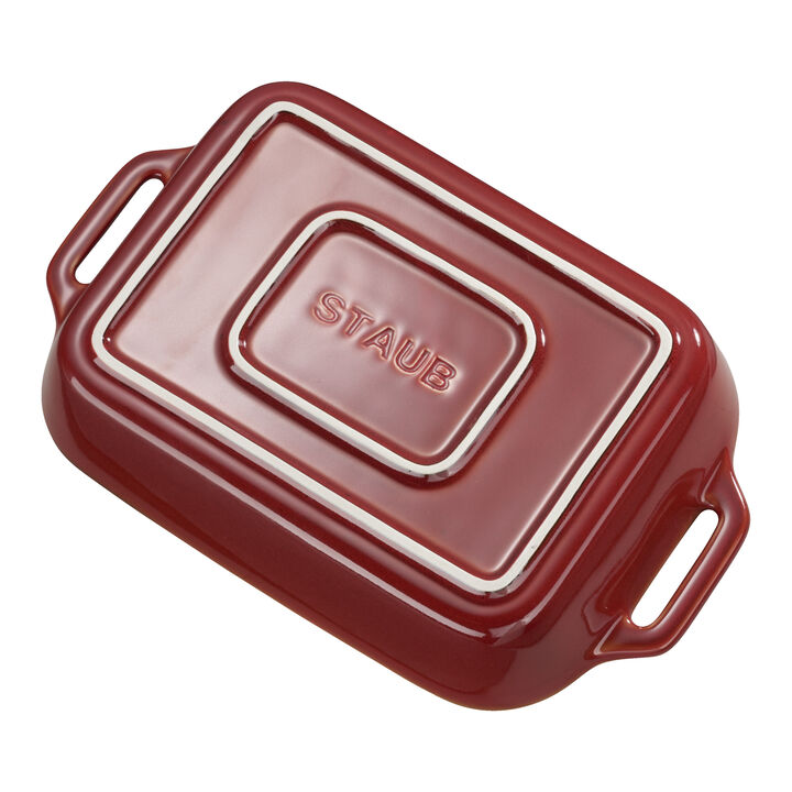 Ceramique, 2,4 l ceramic rectangular Oven dish, ancient-copper, large 2