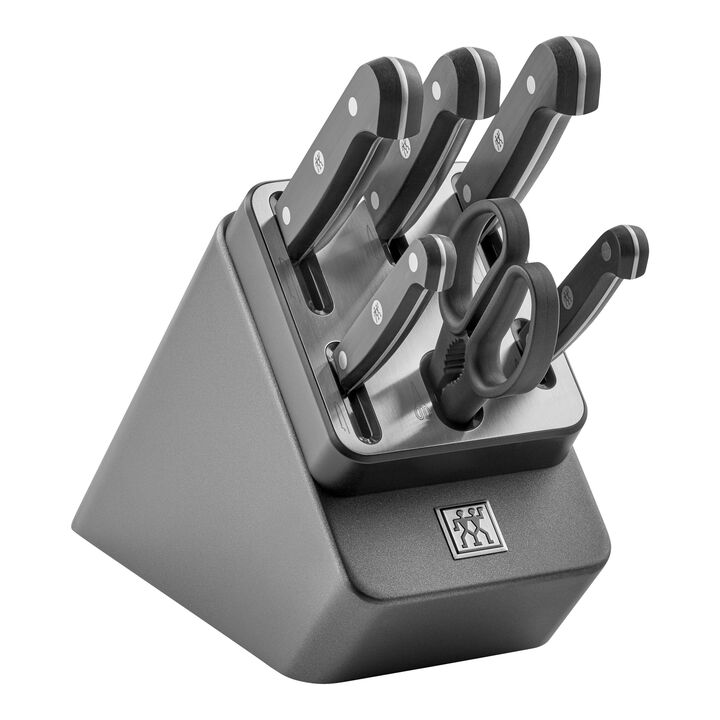 Gourmet, 7-pcs, Knife block set, anthracite, large 1