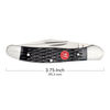 Outdoor, 2.75-inch, Copperhead Folding Pocket Knife, Matte Black Jigged Bone, small 5