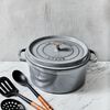 Cast Iron, 4 qt, Round, Dutch Oven, Graphite Grey, small 2