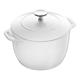 Staub Cast Iron - Specialty Items, 1.5 qt, Petite French Oven, white