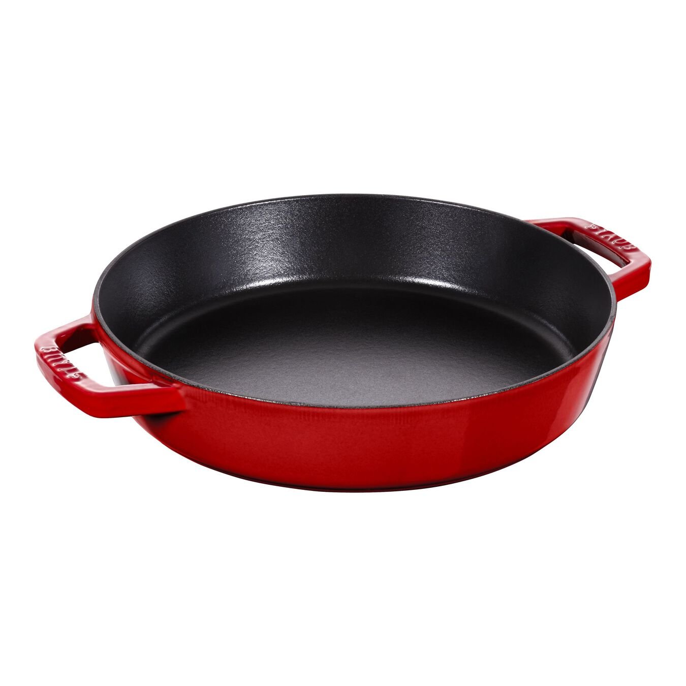 26 cm Cast iron Frying pan cherry,,large 1