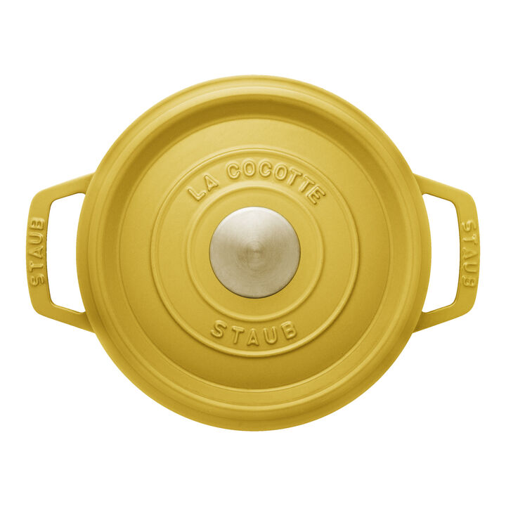 鋳物ホーロー鍋, ピコ・ココット 16 cm, ラウンド, シトロン, 鋳鉄, large 2