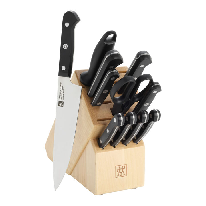 Gourmet, 12-pc, Knife block set, natural, large 1