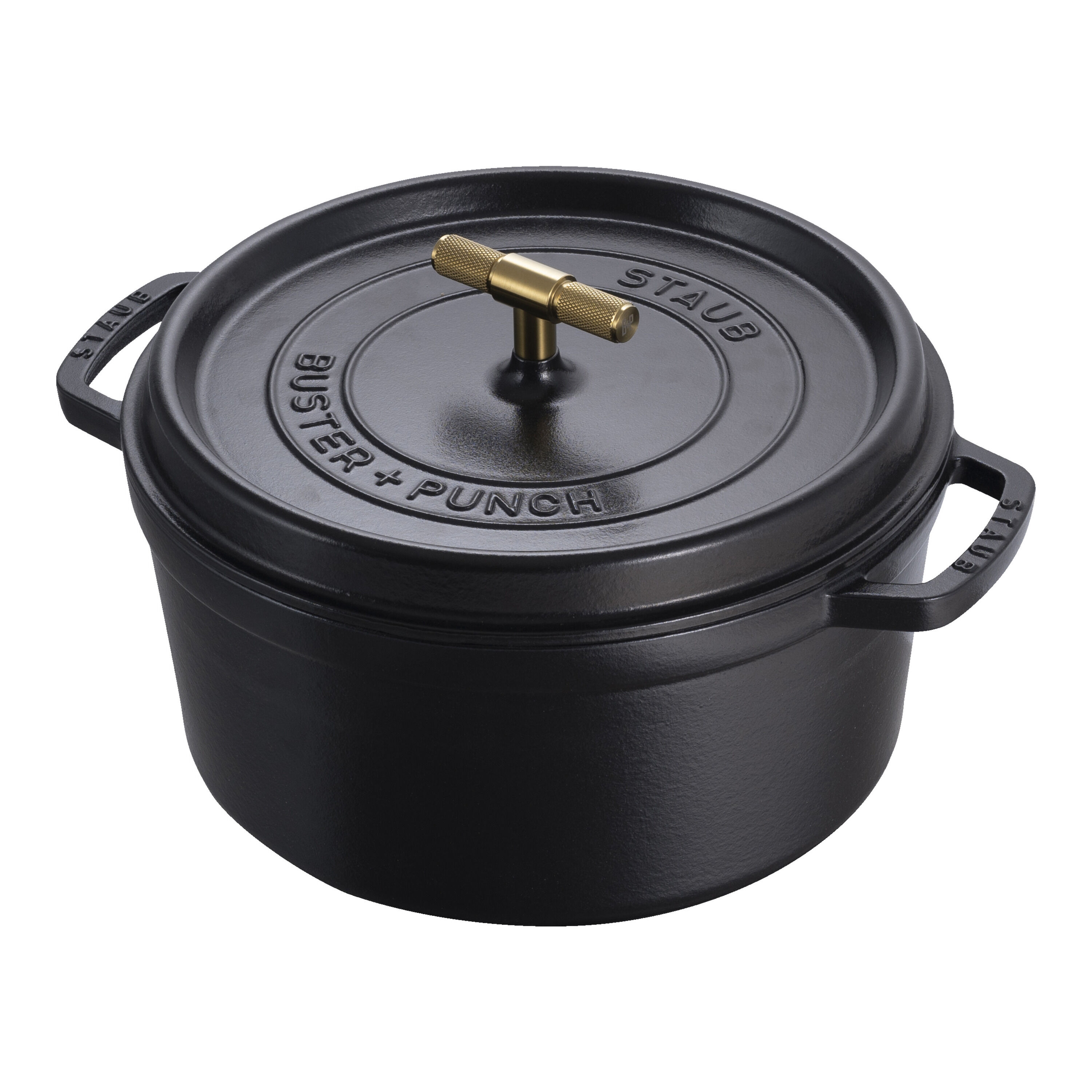 Staub La Cocotte Cocotte Buster+Punch 28 cm / 6,75 l, Rond, Zwart - La Cocotte - Staub