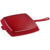 Grill Pans, 30 cm square Cast iron American grill cherry, small 2