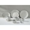 Dining Line, 26 cm ceramic round Plate flat, white truffle, small 5