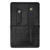 PREMIUM, 3-pcs Leather Pocket case black, small 3