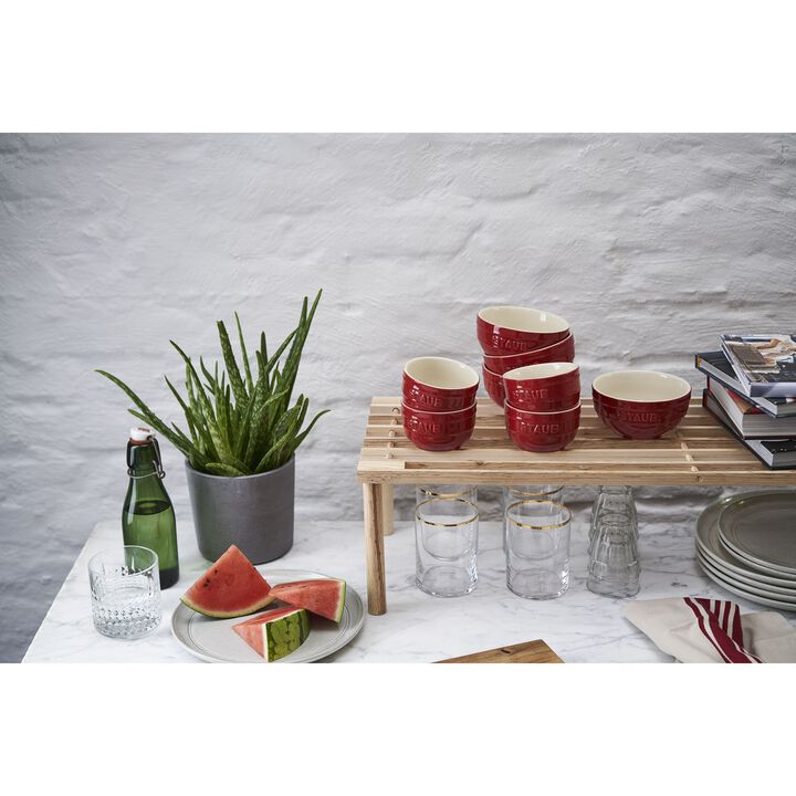 Ceramique, 9 cm / 4-pz., Set ramekin, ciliegia, large 2