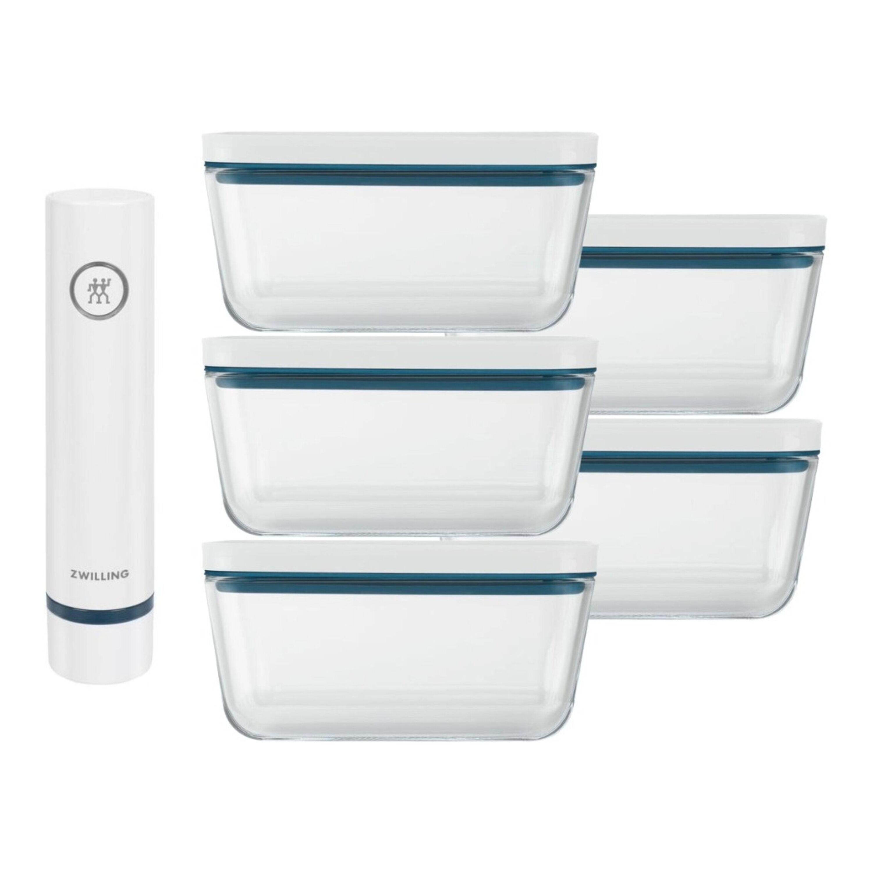 ZWILLING FRESH & SAVE Meal prep bundle, 6 pieces / M, glass, La-mer - FRESH & SAVE - ZWILLING