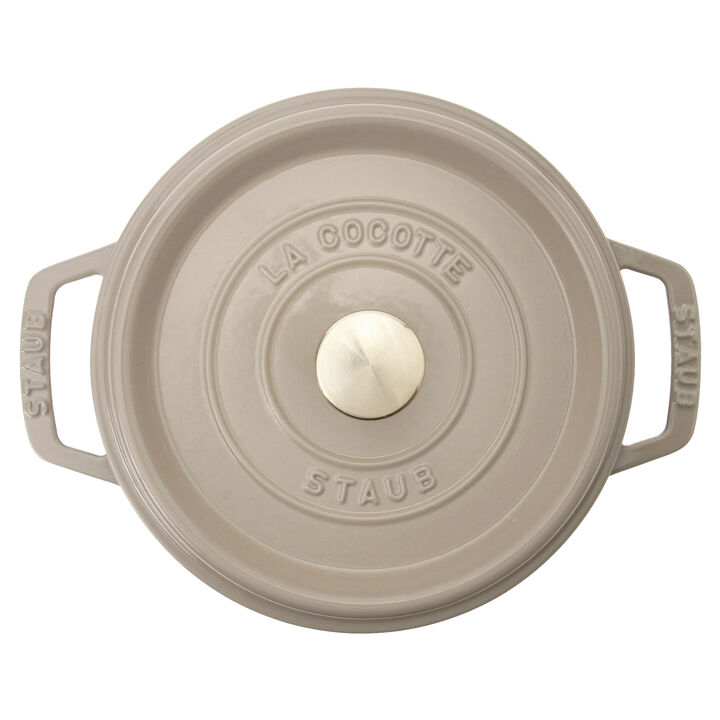 グランドココット, グランドココット 20 cm, ラウンド, リネン, 鋳鉄, large 3