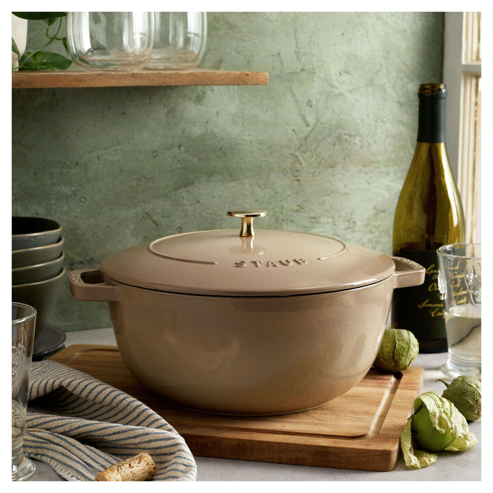 Cast Iron, 5.25 qt, Essential French Oven, sesame, large 2