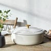 Bellamonte, 4.75 qt, Oval, Cocotte, Ivory-white, small 11