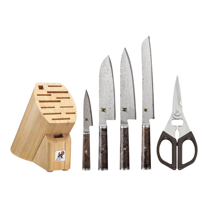 BLACK 5000MCD67, 6 Piece, Knife set, brown, large 1