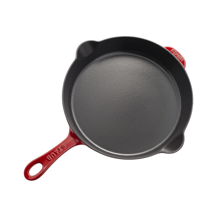 Cast Iron, 11-inch, Traditional Deep Skillet, Cherry, large 2